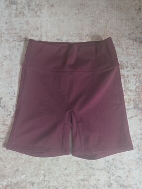 Fabletics Women's Motion 365+ High-Rise Bike Shorts in Maroon S
